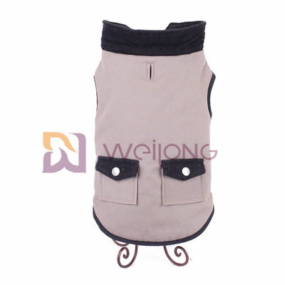Bolsillo de plata verdadero 100% del botón de la lona de algodón del perro de la tela escocesa exclusiva de la chaqueta XS S M L XL