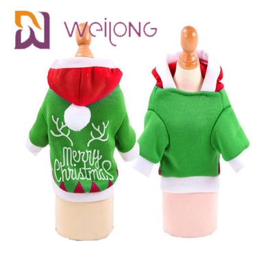 El invierno del perrito de la sudadera con capucha de la Navidad viste con ropa del invierno de Santa Claus Snowman Elk Dog Cat