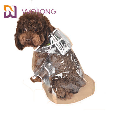 Impermeable claro ligero del perro del animal doméstico del PVC del impermeable del verano transparente de la primavera