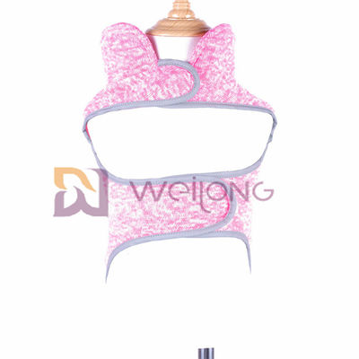 Velcro que abre la chaqueta rosada Heather Dog Sweatshirt de la capa del animal doméstico del paño grueso y suave