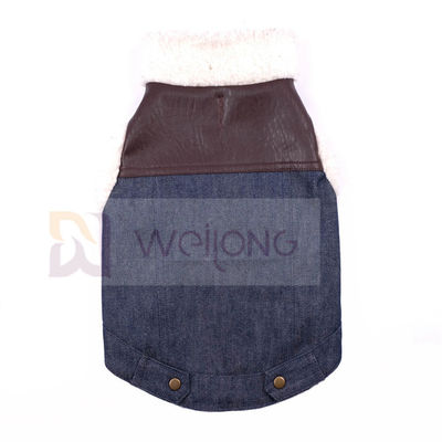 La chaqueta suave polivinílica Sherpa de Sherpa del dril de algodón del perro del 100% alineó la chaqueta del perro