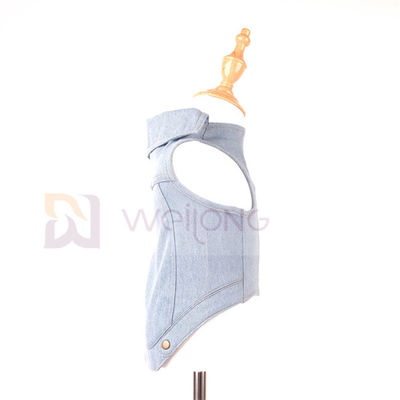 El vintage azul de la capa del animal doméstico del verano de la primavera lavó la chaqueta del dril de algodón del animal doméstico para el gato del perro