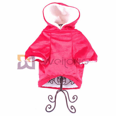 Capa suave y caliente de Autumn Shiny Velour Pet Hoodie de BSCI de la Navidad del perro de la chaqueta