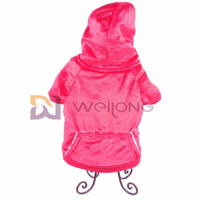 Capa suave y caliente de Autumn Shiny Velour Pet Hoodie de BSCI de la Navidad del perro de la chaqueta
