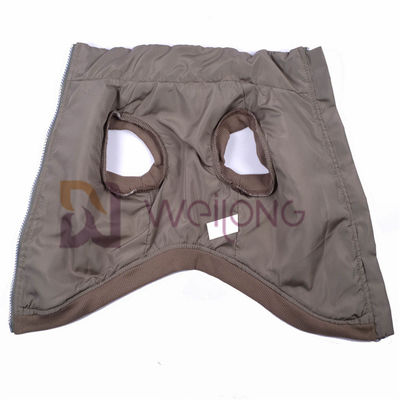 Chaqueta de plata 2*2 RIB Low Body Dog Jackets del animal doméstico del paño grueso y suave del Berber de la cremallera de la buena elasticidad para el invierno
