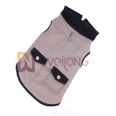 Bolsillo de plata verdadero 100% del botón de la lona de algodón del perro de la tela escocesa exclusiva de la chaqueta XS S M L XL
