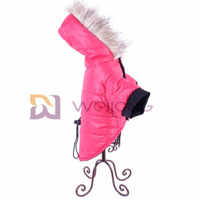 La guata rompe la prendas de vestir exteriores de apertura de relleno del perro de Hood Pet Clothing Hoodie Polyester de la piel