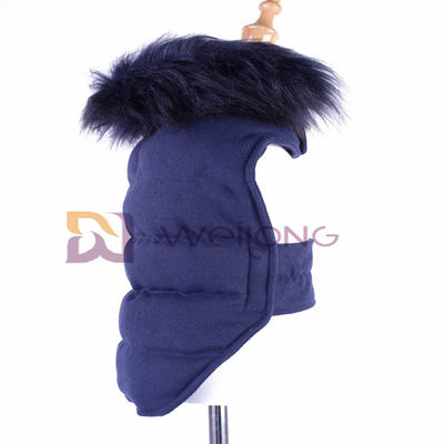 La pequeña chaqueta grande del paño grueso y suave del perro de la felpa de las lanas desmontables del cuello cubre para el invierno BSCI