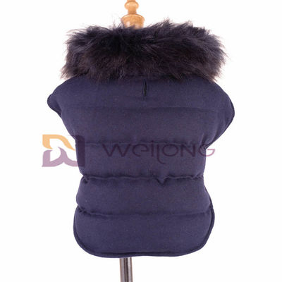 La pequeña chaqueta grande del paño grueso y suave del perro de la felpa de las lanas desmontables del cuello cubre para el invierno BSCI