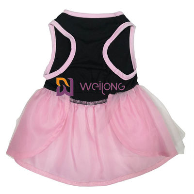 Perros calientes del jersey vestido/CVC del animal doméstico de Halloween Tulle del diamante artificial de la falda de Tulle vestidos para arriba