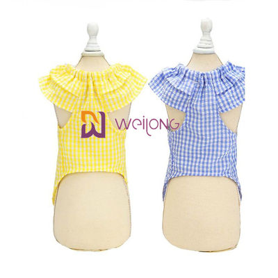Vestido de impresión de goma XS S M L XL del perrito del perro de la sirsaca del verano del color