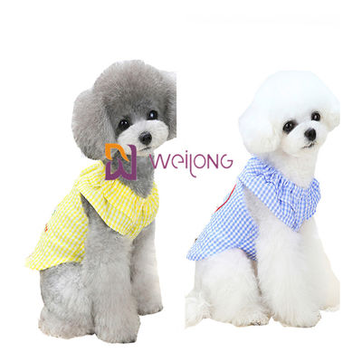 Vestido de impresión de goma XS S M L XL del perrito del perro de la sirsaca del verano del color