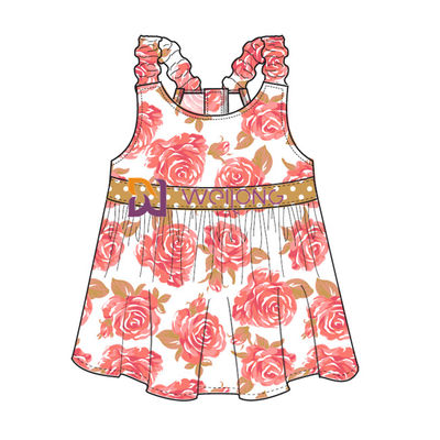 Impresión Hawaii Rose Customized Strap Dog Dress de Digitaces para el animal doméstico