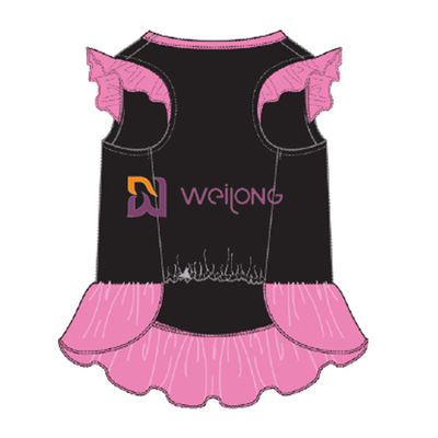 Arreglo para requisitos particulares BSCI del vestido del animal doméstico de la falda de la corona de la impresión del brillo/falda del animal doméstico de WMT