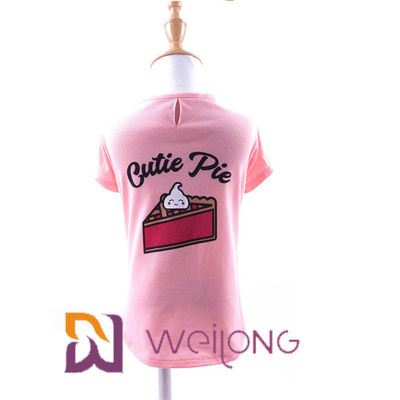 Camisetas adaptables de la primavera/del verano para el jersey 180G del algodón de los perros