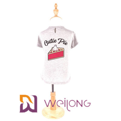 Camisetas adaptables de la primavera/del verano para el jersey 180G del algodón de los perros