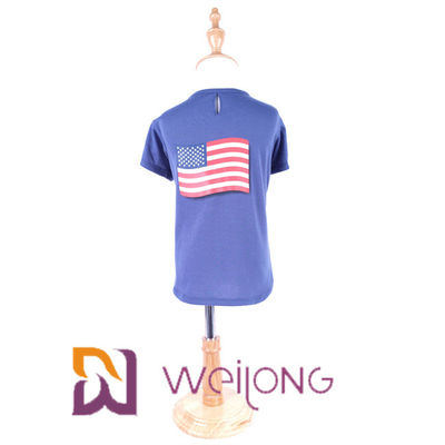Camisetas del animal doméstico de la bandera americana de BSCI para el chaleco sin mangas de las camisetas sin mangas del Día de la Independencia de los perros