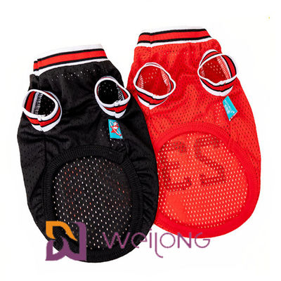 Jerséis adaptables de la ropa del animal doméstico de Nba de la camiseta de Mesh Pet del número de la impresión
