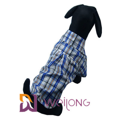 El animal doméstico viste las camisas del perro de la tela escocesa del algodón para los perros medios ISO9001