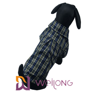 El animal doméstico viste las camisas del perro de la tela escocesa del algodón para los perros medios ISO9001