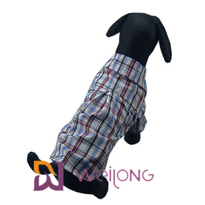 El animal doméstico viste las camisas del perro de la tela escocesa del algodón para los perros medios ISO9001