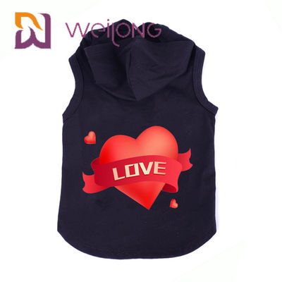 Perro y Cat Clothes de la sudadera con capucha del animal doméstico de Autumn Sleeveless Cat Dog Printed