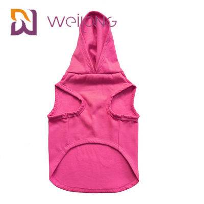 La sudadera con capucha de goma colorida del animal doméstico del cumpleaños de la impresión modificó sudadera con capucha rosada del perro para requisitos particulares