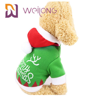 El invierno del perrito de la sudadera con capucha de la Navidad viste con ropa del invierno de Santa Claus Snowman Elk Dog Cat