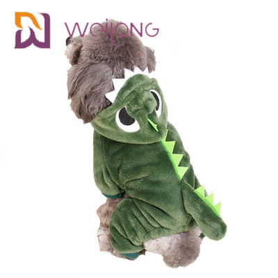 Pijamas Cat Warm Dog Clothes Hoodie de Coral Velvet Crocodile Small Dog