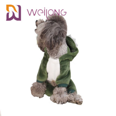 Pijamas Cat Warm Dog Clothes Hoodie de Coral Velvet Crocodile Small Dog