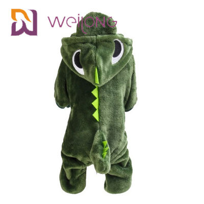 Pijamas Cat Warm Dog Clothes Hoodie de Coral Velvet Crocodile Small Dog