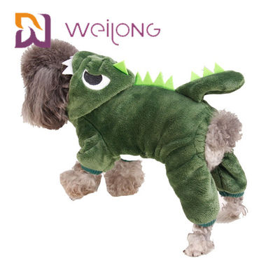 Pijamas Cat Warm Dog Clothes Hoodie de Coral Velvet Crocodile Small Dog