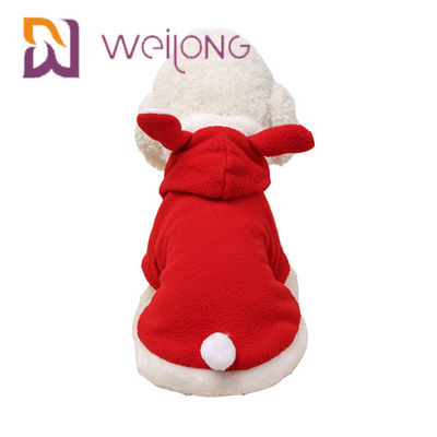 Paño grueso y suave polar de la sudadera con capucha el 100% del animal doméstico de Pascua Bunny Costume Halloween Cosplay Rabbit para Cat Dog