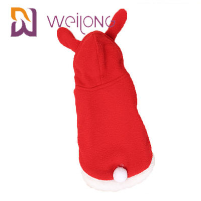 Paño grueso y suave polar de la sudadera con capucha el 100% del animal doméstico de Pascua Bunny Costume Halloween Cosplay Rabbit para Cat Dog