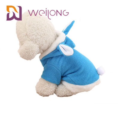 Paño grueso y suave polar de la sudadera con capucha el 100% del animal doméstico de Pascua Bunny Costume Halloween Cosplay Rabbit para Cat Dog