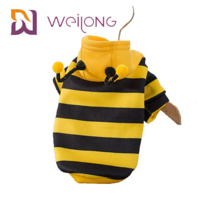 Ropa divertida de la sudadera con capucha del perro del traje de la abeja de la tira de la ropa del animal doméstico de Florea de los Apis