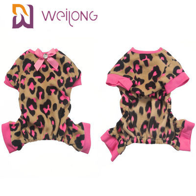 Pijamas lindos del perro del modelo del arco del animal doméstico de los pijamas del animal doméstico del calor adaptable de la ropa