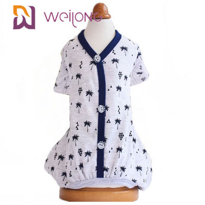 Guarnición del jersey del algodón del pijama de la primavera/del animal doméstico de la rebeca del modelo del arreglo para requisitos particulares del verano