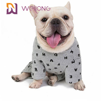 Paño grueso y suave Onesie del perro del pijama BSCI del animal doméstico de la camiseta del otoño/del invierno del arreglo para requisitos particulares