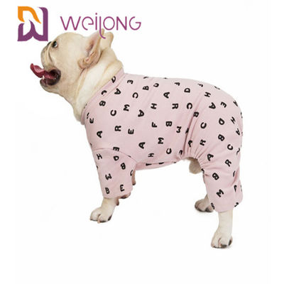 Paño grueso y suave Onesie del perro del pijama BSCI del animal doméstico de la camiseta del otoño/del invierno del arreglo para requisitos particulares
