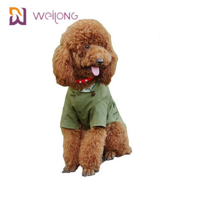 Trenca de apertura del perro de la tela cruzada de algodón de Cat Wind Pet Coat Snaps de la primavera