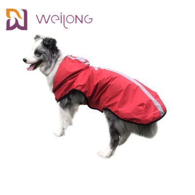Chaqueta reflexiva impermeable de la cazadora del perro del impermeable del animal doméstico con la capilla