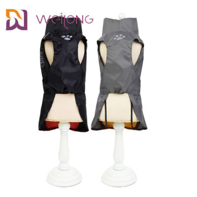 Impermeable grande del perro de la permeabilidad de la raya de la hebilla del perro del traje reflexivo bajo de la lluvia