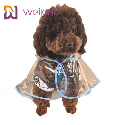 Impermeable claro ligero del perro del animal doméstico del PVC del impermeable del verano transparente de la primavera