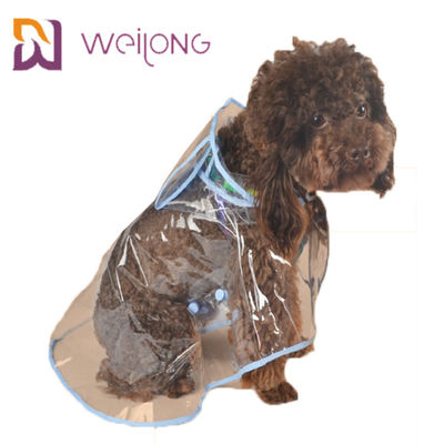 Impermeable claro ligero del perro del animal doméstico del PVC del impermeable del verano transparente de la primavera