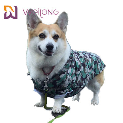 Mono Mesh Lining de la prenda impermeable del perro casero del camuflaje de la abertura del velcro