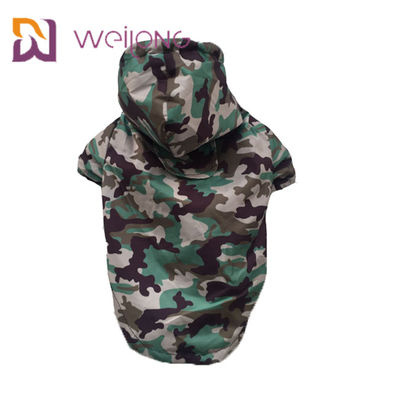 Mono Mesh Lining de la prenda impermeable del perro casero del camuflaje de la abertura del velcro