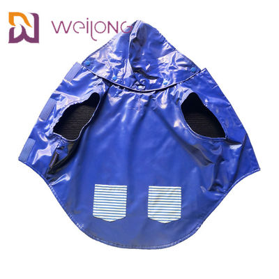 El impermeable medio del perro del bolsillo de la abertura verdadera del velcro modificó doble para requisitos particulares echado a un lado
