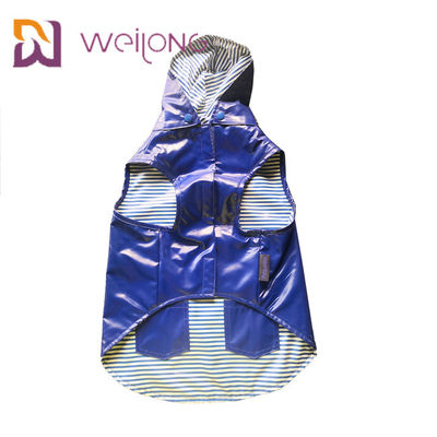 El impermeable medio del perro del bolsillo de la abertura verdadera del velcro modificó doble para requisitos particulares echado a un lado