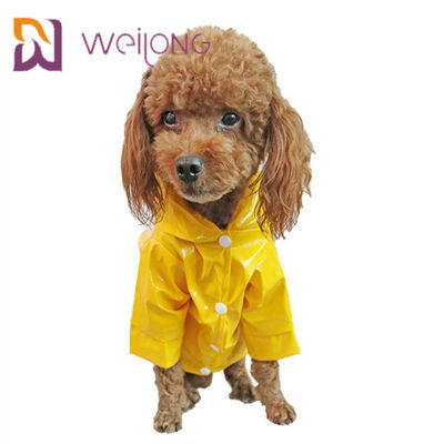 Chaqueta a prueba de viento de la lluvia del perrito del impermeable ligero de cuero del animal doméstico de la PU